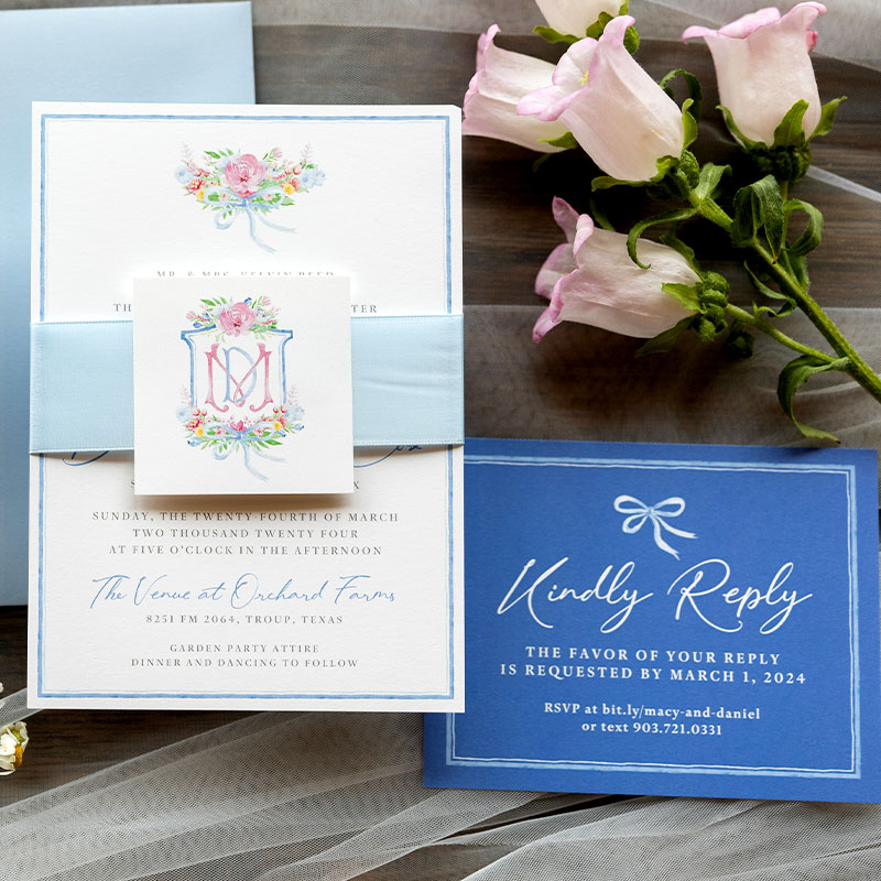 Wedding Monogram & Invitation Suite